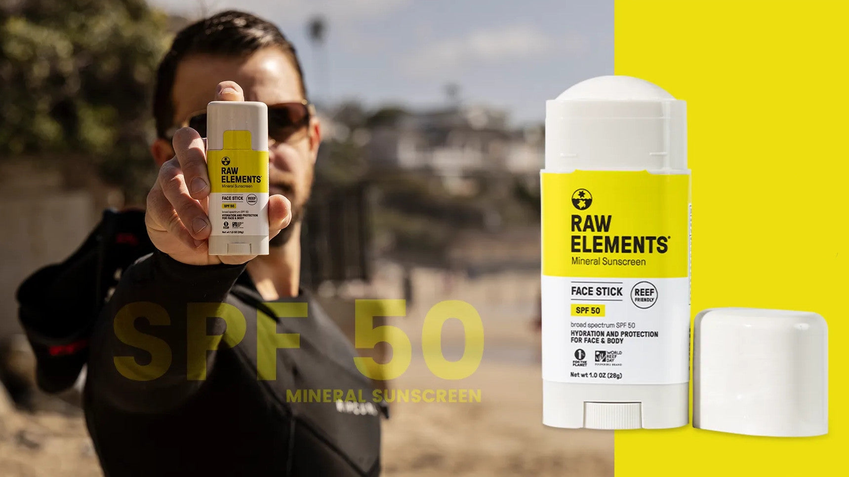SPF 50 Mineral Sunscreen RAW ELEMENTS EUROPE