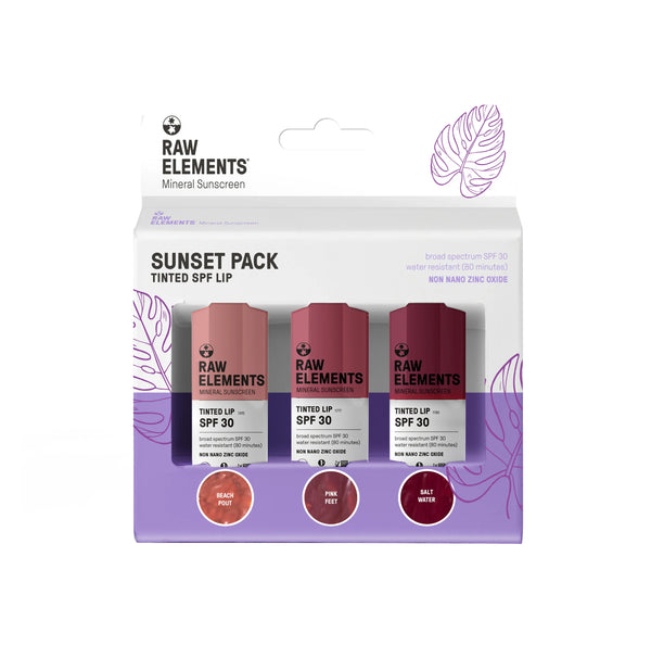 SPF 30 TINTED LIP SUNSET PACK .15 oz - 3 Pack