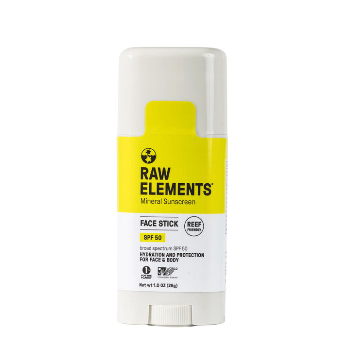 RAW ELEMENTS SPF50 STICK All natural mineral organic sunscreen front
